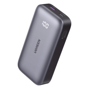 Batería Externa / 30W PD3.0 / 10 000 mAh / 2 Puertos USB-C + USB-A / Carga Bidireccional / Pantalla LED Digital / 180 g