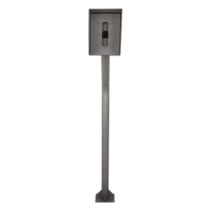 Poste Industrial para Portero IP / Altura Ajustable 1.21 m (3.97 ft) / Acero Calibre 11 / Pintura Electrostática Gris / Anclaje Incluido