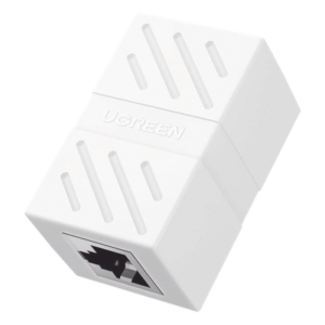 Acoplador Ethernet / 10 Gbps / Cat7/Cat6A/Cat6/Cat5e / PoE / Ignífugo ABS / Blanco