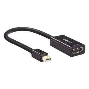 Convertidor Mini DisplayPort a HDMI / 4K@30Hz / Thunderbolt / Triple Blindaje Interno / Carcasa ABS / 25 cm (9.84 ft)