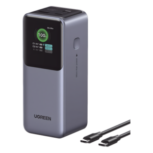 Power Bank / 20000mAh / 130W Max / 3 Salidas / PD 3.0 / QC3.0 / Pantalla TFT / Carcasa Ignífuga