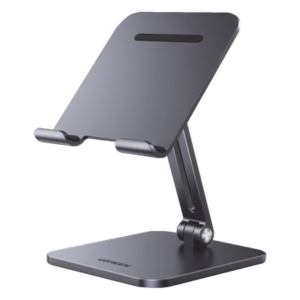 Soporte para Tablet / Ajustable 5-135° / Altura 7.1-9.1 pulgadas / Carga Máxima 1 kg / Aluminio / Plegable
