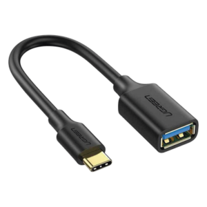 Adaptador OTG USB-C a USB-A / USB 3.0 5 Gbps / Cable 15 cm / Conectores Chapados en Oro / Triple Blindaje