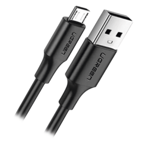 Cable USB-A a Micro USB / 1 Metro (3.28 Pies) / Carga Rápida QC 3.0/2.0 18W / Transferencia 480Mbps / 5,000 Flexiones / ABS y PVC