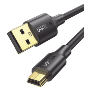 Cable USB-A a Mini USB / USB 2.0 / 480 Mbps / 1 m (3.3 ft) / Blindaje Doble / Conectores Dorados