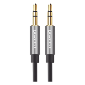 Cable Auxiliar / 3.5mm Macho a Macho / 5m (16.4 ft) / Conectores Oro 24K / TPE / Aluminio / Negro