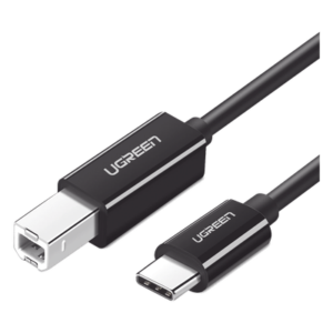 Cable USB-C a USB-B 2.0 / 1 m (3.3 ft) / 480 Mbps / Thunderbolt 3 / Blindaje EMI Triple / Plug and Play