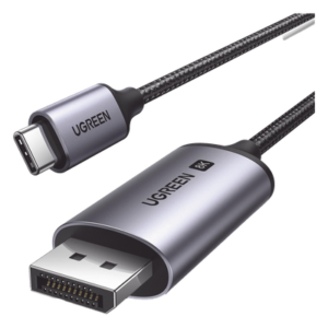 Cable USB-C a DisplayPort 1.4 / 3 m (9.84 pies) / 8K@60Hz / 4K@240Hz / HDR10+ / eARC / Thunderbolt 3 y 4 / Nylon trenzado