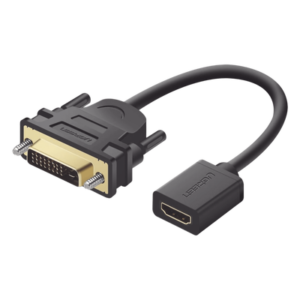 Adaptador DVI Macho a HDMI Hembra / Bidireccional / 1080P@60Hz / Cable 22 cm (8.66 in) / Triple Blindaje