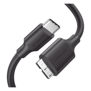 Cable USB-C 3.0 a Micro-B / 5 Gbps / 1 m / Carga Rápida / 10,000 Inserciones / Blindaje Múltiple