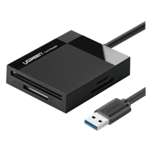 Lector de Tarjetas USB-A 3.0 / 4 en 1 / CompactFlash / SD / MemoryStick / TransFlash / 5 Gbps / Hasta 2 TB / Cable 15 cm