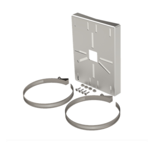 Montaje Universal para Cámara / Acero Galvanizado Calibre 16 / Poste 2' a 5' / Acabado Rugoso Fino / Exterior