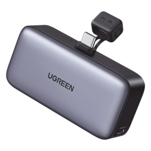 Power Bank / 5000 mAh / USB-C Integrado / 22.5W PD / Pantalla LED / Soporte Integrado