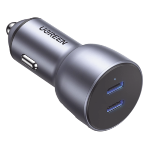 Cargador de Auto USB-C / 40W Total / 20W por Puerto / PD 3.0 / 12-24 VCD / Aleación de Aluminio