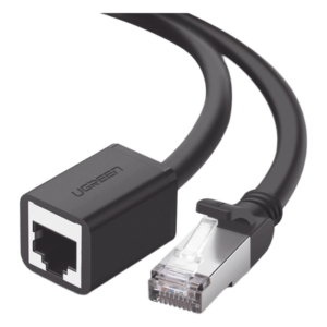 Cable de Extensión Ethernet Cat6 / F/UTP / Macho a Hembra / 3 Metros (9.84 Pies) / 1000Mbps / 250MHz / Cobre / Negro