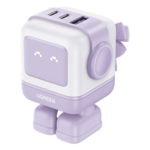 Cargador de Escritorio / 65W / 3 Puertos / 2 USB-C + 1 USB-A / PD 3.0 / QC 4.0 / GaN II / 2.56 x 2.56 x 1.18 in