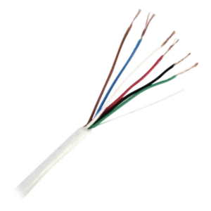 Cable Multiconductor / 6x20 AWG / Blindado / 152 m (500 pies) / CMR Riser / Blanco