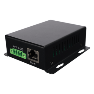 Inyector PoE Industrial / Entrada 9-42 Vcc / Salida 48V PoE 802.3af/at / Dual RJ45 10/100/1000 Mbps / Rango -20℃ a 70℃