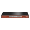 Switch PoE de largo alcance / 24 x 10/100Mbps + 2 x SFP Gigabit Combo / 250m / 250W / 802.3af/at/bt / 820 pies