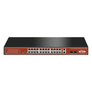Switch PoE de largo alcance / 24 x 10/100Mbps + 2 x SFP Gigabit Combo / 250m / 250W / 802.3af/at/bt / 820 pies