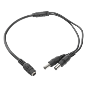Cable Splitter DC / 5.5x2.1 mm Hembra a 2 Macho / 22 AWG / 24 AWG / 5A a 12 VCC / 19 cm