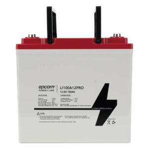Batería LiFePO4 Ciclo Profundo / 12.8 Vcc / 100 Ah / Descarga 100 A / 3500 Ciclos / Rango -20°C a +60°C / Carga CC/CV 14.4 Vcc