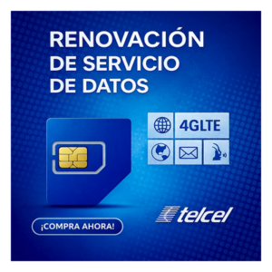 Renovación de Plan de Datos / 10 GB Mensuales / 1 Año / Roaming EUA y Canadá / Cobertura Nacional México