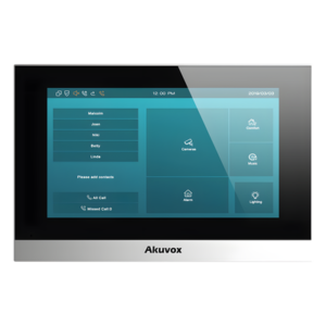 Monitor IP Touch / Pantalla 7" / SIP / PoE / Wi-Fi 2.4GHz / VAD con Cancelación de Eco
