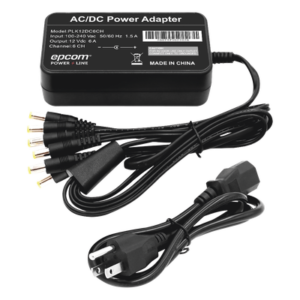 Fuente de Poder / 6 Salidas Jack Macho / 12 Vcc / 6 A / Entrada 100-240 VCA / 72 W / 117x62x34 mm (0.38x0.20x0.11 ft)