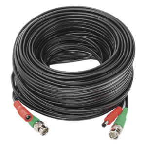 Cable Coaxial Siames / BNC RG59 + Alimentación / 20 m (65.62 pies) / 100% Cobre / 4K / Interior-Exterior