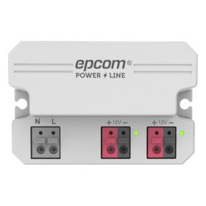 Fuente de Alimentación / 12 Vcc / 2 A / Entrada Universal 110-240 Vca / Doble Salida con Terminales de 2 Pines / Operación -20°C a 45°C