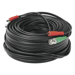 Cable Coaxial BNC RG59 con Alimentación / SIAMES / 30 Metros (98.43 Pies) / 100% Cobre / 4K / Interior y Exterior