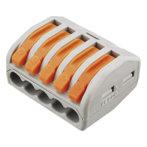 Conector de Distribución Eléctrica / 1 Entrada 4 Salidas / 250V 32A / 12AWG-28AWG / 2.6 x 2.1 x 1.5 cm (1.02 x 0.83 x 0.59 in)