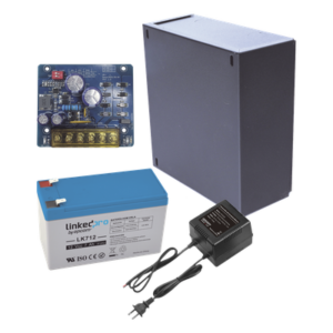 Kit Fuente de Poder con Batería de Respaldo / Salida 12 VCC 2.5 A / Batería AGM 4.5 Ah / Protección Sobretensión y Cortocircuito / Gabinete Interior