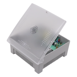 Fuente de Poder con Gabinete / 4 Salidas / 11-15 Vcc / 5 A / Entrada 96-264 Vca / Protección Sobrecorriente y Cortocircuito / LED Estado
