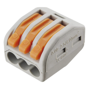 Conector de Presión / 1 Entrada 2 Salidas / 250V 32A / Cables 12AWG-28AWG / 0.63x0.83x0.59 pulgadas
