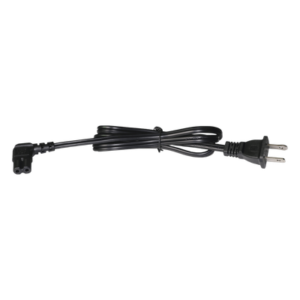 Cable de Alimentación VCA / 120-240 Vca / 1 Metro (3.28 Pies) / 2 Clavijas Tipo Americano / Conector Tipo L / 18 AWG / UL