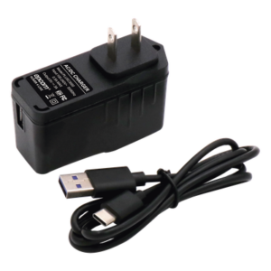 Adaptador de corriente AC/DC / Entrada 100-240 VCA / Salida 5 VCC @ 3 A / Conectores USB-C y micro-USB