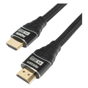 Cable HDMI / 1m (3.28 ft) / 18Gbps / 4K@60Hz / 24K Oro / 30AWG / 7.3mm / Redondo