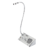 Sistema de Intercomunicación de Ventanilla / Audio Bidireccional / Captación 50 cm / Micrófono Dual Interior y Exterior / Carcasa de Aluminio Espacial / 12V / 2W