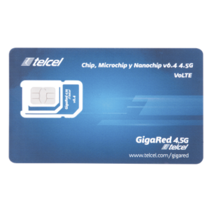 SIM de Datos Móviles / 10 GB Mensuales / 1 Año de Servicio / Red 3G/4G / Roaming Estados Unidos y Canadá