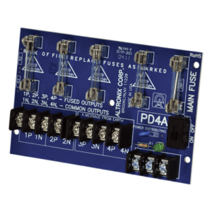 Módulo de Distribución de Energía / Entrada Universal 28V AC/DC / 10A Máx / 4 Salidas Fusibles 2.5A / LED Estado DC / 0°C a 49°C (32°F a 120°F)