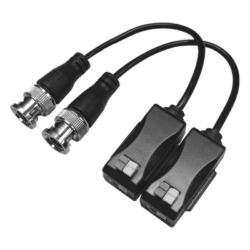 Kit de Transceptores Pasivos / 4K / Transmisión 250 m (820.2 ft) / UTP Cat 5e/6/6a/7 / Audio por Coaxitron / Terminales Push-Pin / Pig Tail