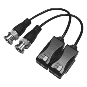 Kit de Transceptores Pasivos / 4K / Transmisión 250 m (820.2 ft) / UTP Cat 5e/6/6a/7 / Audio por Coaxitron / Terminales Push-Pin / Pig Tail