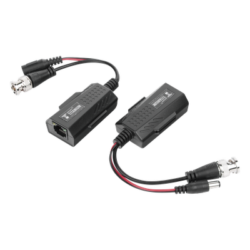 Kit de Transceptores Activos / Transmisión 4K / 150 m (492.1 ft) / Alimentación 12V/24V CC/CA / UTP Cat5e/6 / Compatible HD-TVI, HD-CVI, AHD, CVBS