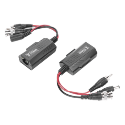 Kit de Transceptores Activos / Transmisión 4K / 150 m (492.1 ft) / Alimentación 12/24 V / Audio y Video por UTP Cat 5e/6 / HD-TVI HD-CVI AHD CVBS