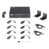 Transceptor Activo / 8 Canales / Video + PoC / UTP Cat 5e/6 / 150 m (492.1 ft) en 4K / 200 m (656.2 ft) en 5 MP / 36 Vcc a 12 Vcc / Rack 19"
