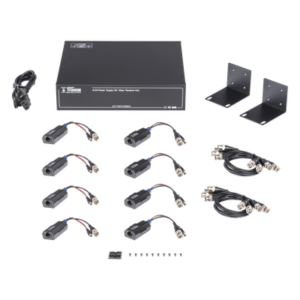 Transceptor Activo / 8 Canales / Video + PoC / UTP Cat 5e/6 / 150 m (492.1 ft) en 4K / 200 m (656.2 ft) en 5 MP / 36 Vcc a 12 Vcc / Rack 19"