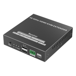 Receptor Extensor HDMI / 4K @ 60 Hz / Alcance 150 m (492.1 ft) / KVM y RS-232 / Cat 6/6a/7 / 18 Gbps