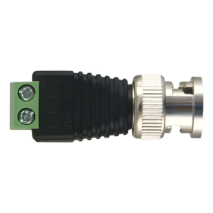 Adaptador BNC Macho / Terminales Tornillo / 75 Ohm / Cables AWG 26-14 / RG-59 / RG-6